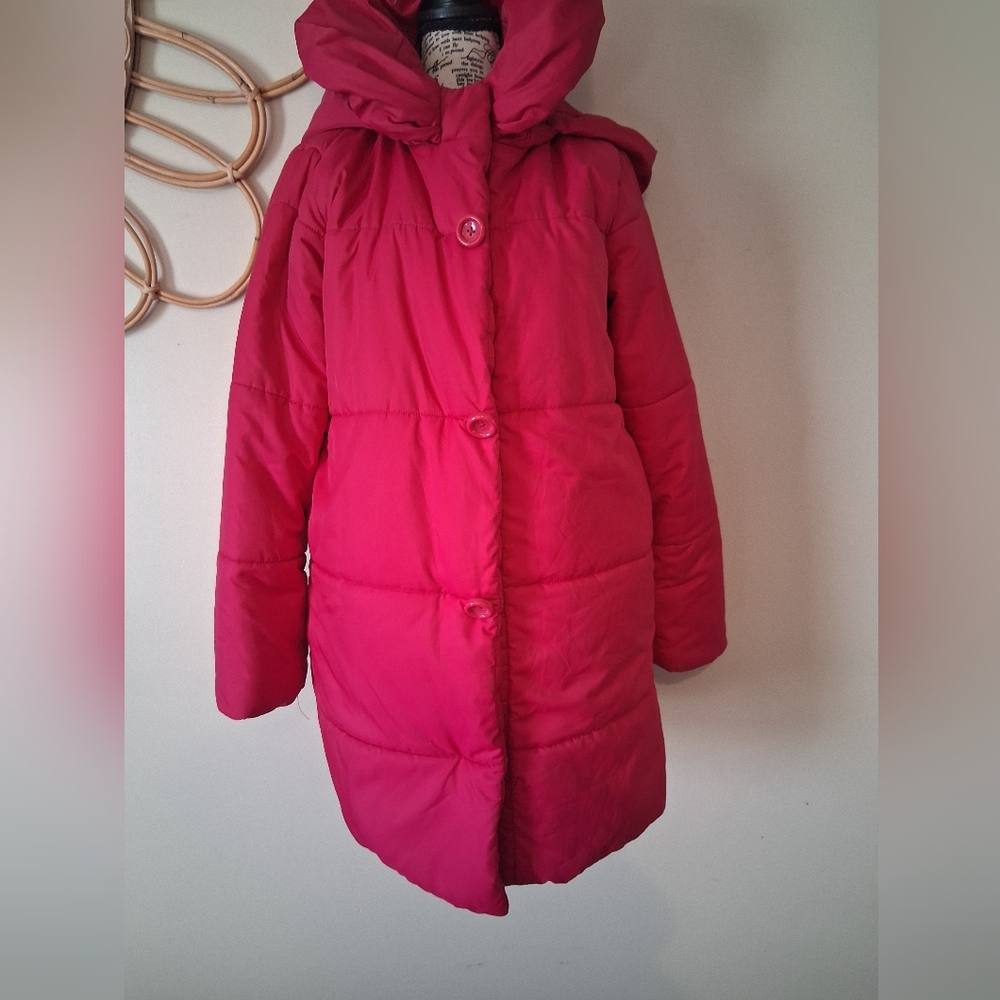 Kate Spade New York Hot Pink Girl's Sweetheart Pink Puffer Size 164/14Y XL - Picture 2 of 9